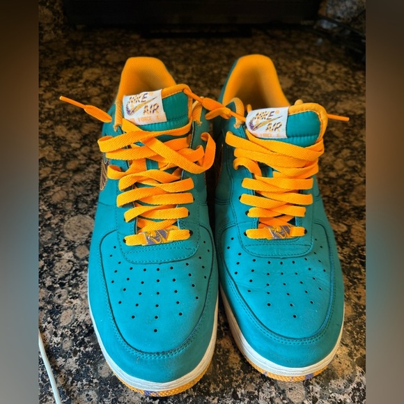 NIKE men’s size 13 2013/20124 AIR FORCE 1 LOWS Marbled Swoosh 488298 – 313 - Picture 2 of 16